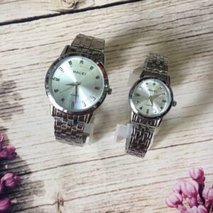 Đồng hồ nữ Halei 502 trắng mặt trắng