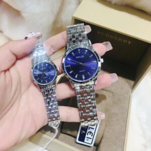 Đồng hồ nữ Halei 502 trắng mặt xanh