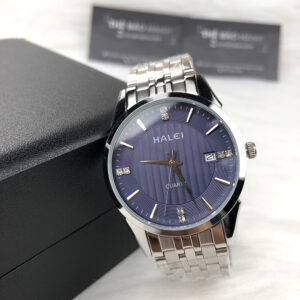 Đồng hồ nam Halei 562 trắng mặt xanh