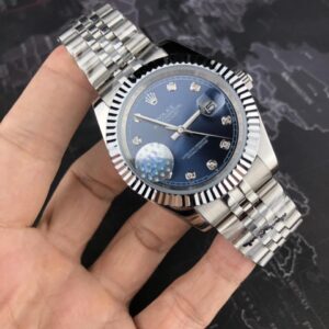 Đồng hồ nam Rolex cơ mặt xanh size 41