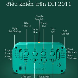 Đồng hồ để bàn dùng pin sạc